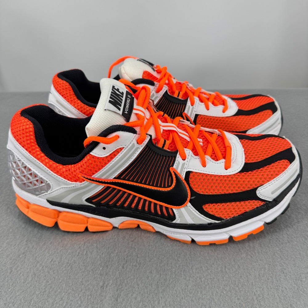 Nike Zoom Vomero 5 Mens 12 Sneakers Total Orange Black White FB9149-800